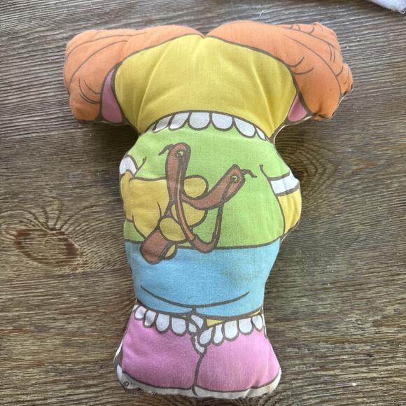 Vintage Muppet Babies Skeeter Fabric Pillow Plush Toy 80s Henson Muppets - Picture 2 of 7